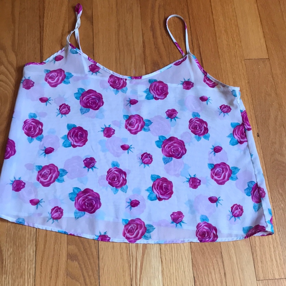 Sheer Roses Top